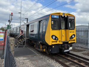 507001 on the test track on 21st April