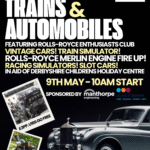 Great Northern Classics Planes Trains & Automobiles. Featuring Rolls-Royce Enthusiasts Club. Vintage Cars. Train Simulator. Rolls-Royce Merlin Engine Fire Up. Racing Simulators. Slot Cars 9th May - 10am start In aid of Derbyshire Children's Holiday Centre. Sponsored by Manthorpe Engineering and L.E.A.D. IT Services £3 Per Person. Under 16s Go Free Or £15 Per Car 274 - 278 Osmaston Road, Derby, DE24 8AE
