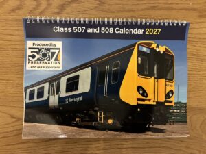 Front cover of calendar showing 507001