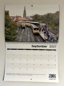 Sample page from calendar showing the 507 farewell tour in September 2024
